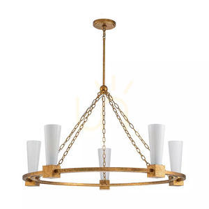 Kristy Kronleuchter - 5 Lichtquellen - Faded gold Elstead 5 Kristy Kronleuchter - 5 Lichtquellen - Faded gold Elstead small 5