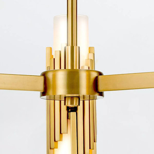Marvele Kronleuchter - 6 Lichtquellen - Aged brass Elstead small 1