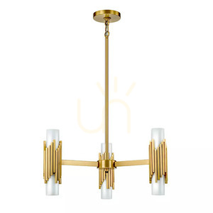 Marvele Kronleuchter - 6 Lichtquellen - Aged brass Elstead small 5