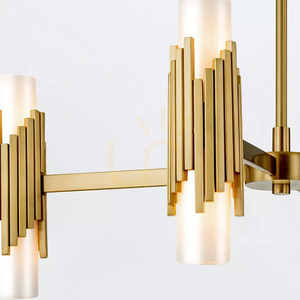 Marvele Kronleuchter - 8 Lichtquellen - Aged brass Elstead small 4