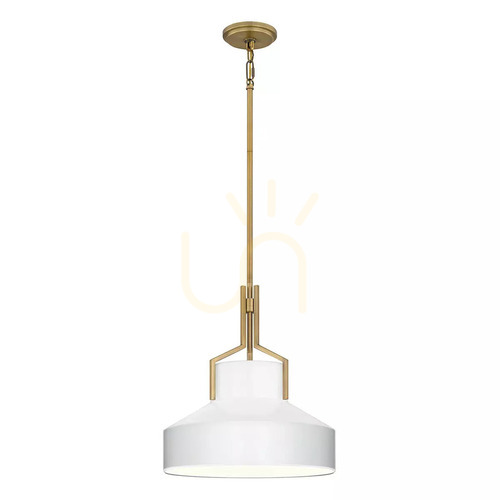 Prüfen Brecken Pendelleuchte - 2 Lichtquellen - Aged brass Elstead