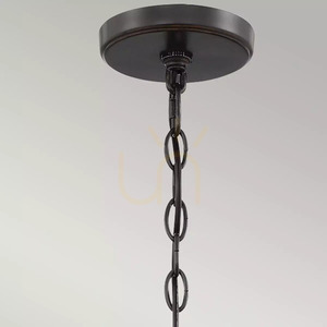 Pendelleuchte Casablanca - 3 Leuchtmittel - Palladian-Bronze Elstead small 3