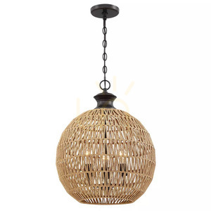 Pendelleuchte Casablanca - 3 Leuchtmittel - Palladian-Bronze Elstead small 0