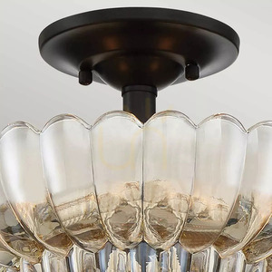 Whitecap halbflammig - 3 Lichtquellen - Kakaobraun Elstead small 3