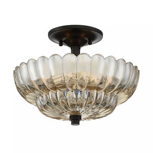 Whitecap halbflammig - 3 Lichtquellen - Kakaobraun Elstead small 0