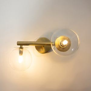 Wandleuchte Sigma AVOLA 2-flammig gold transparent G9 41485 small 1
