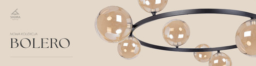 Prüfen Kronleuchter Sigma BOLERO 12 Schwarz Bernstein Glas 41324