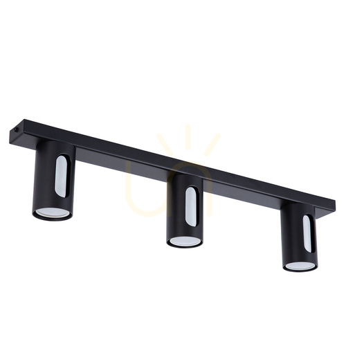 Prüfen Deckenleuchte Sigma FLOW 3 flammig schwarz/silber GU10 41210