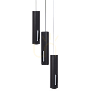 Pendelleuchte Sigma FLOW 3-flammig schwarz/silber GU10 41214 1 Pendelleuchte Sigma FLOW 3-flammig schwarz/silber GU10 41214 small 1