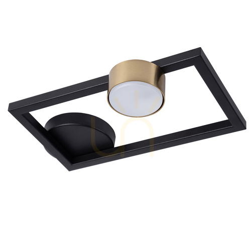 Prüfen Deckenleuchte Sigma FRAME 1 schwarz/gold GX53 12W 41282