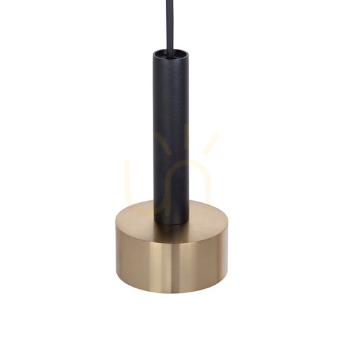 Prüfen Pendelleuchte Sigma STAMP 3-flammig schwarz/gold 60 cm 41251