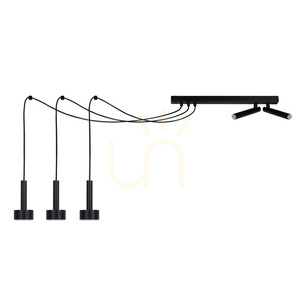 Pendelleuchte Sigma STAMP Spider 5-flammig schwarz GX53 41256 small 0