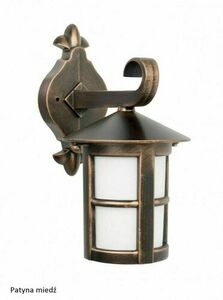 Außenwandleuchte SU-MA Cordoba Schwarz Patina E27 Aluminiumguss Opalglas K 3012/1/T small 3