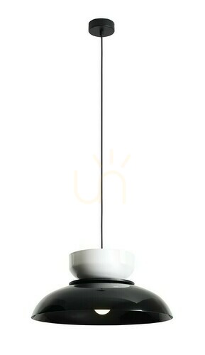 Prüfen Pendelleuchte Aldex Aldo Schwarz Weiß Metall 47 cm 1152G3_2_C