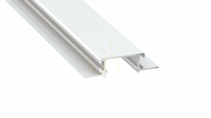 LED-Profil LUMINES Typ ZATI weiß lackiert voll ohne Perforation 2 m small 0