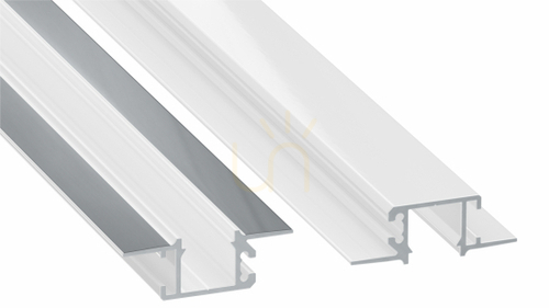 Prüfen LED-Profil LUMINES Typ MONO weiß lackiert ohne Perforation 2 m