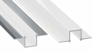 LED-Profil LUMINES Typ GAUDI weiß lackiert ohne Perforation 1 m small 0