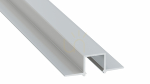 LED-Profil LUMINES Typ GAUDI silber eloxiert ohne Perforation 1 m small 0