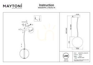BRUMA Pendelleuchte MOD397PL-L15CH2.7K Maytoni small 7