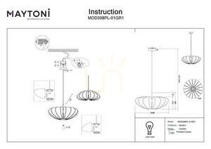 CAMBIO Pendelleuchte MOD398PL-01GR1 Maytoni small 8