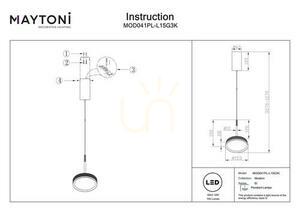 Hängeleuchte EL MOD041PL-L15G3K Maytoni small 10