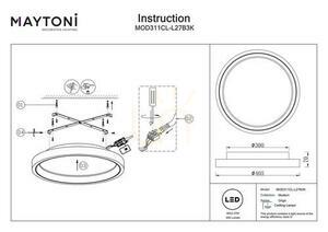 Plafond ORIGN MOD311CL-L27B3K Maytoni small 8