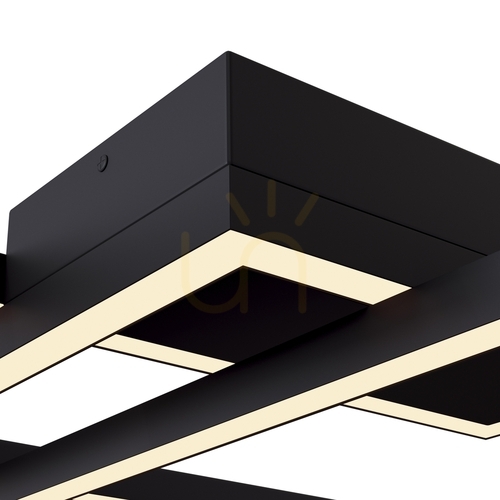 Prüfen Maytoni Rida MOD016CL-L80BK LED-Deckenleuchte schwarz 78 W 2872/2876 lm CCT 3000/4000 K 78 cm