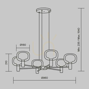 VISION Hängeleuchte MOD411PL-06G Maytoni small 10
