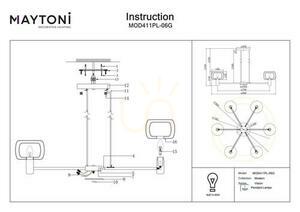 VISION Hängeleuchte MOD411PL-06G Maytoni small 9