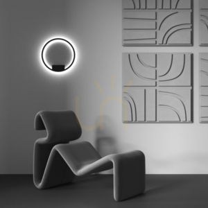 Wandleuchte RIM MOD058WL-L25BK Maytoni schwarzer Ring Ø40 cm LED 23 W 3000/4000 K small 1