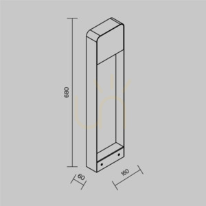 PORTE Lichtmast O481FL-L7B3K IP54 Maytoni small 7
