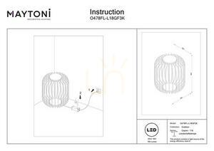 Maytoni Wisp Stehleuchte graphit LED IP54 65 cm O478FL-L18GF3K. small 7