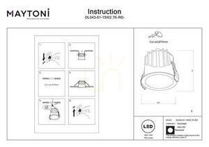 ALFA LED-Einbauleuchte DL043-01-15W2.7K-RD-WB-DE Maytoni small 6