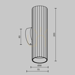 CALIPSO Wandleuchte C106WL-02-GU10-BS Maytoni small 5