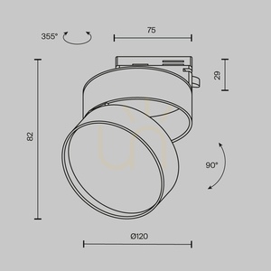 ONDA TR007-1-18W3K-B-1 Stromschienenstrahler Maytoni small 9