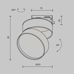 ONDA TR007-1-18W3K-W-1 Stromschienenstrahler Maytoni small 9