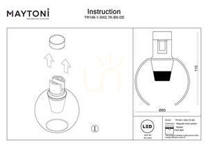 BUBBLE TR148-1-3W2.7K-BS-DE Busleuchte Maytoni small 7