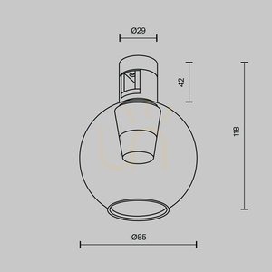 BUBBLE TR148-1-3W2.7K-BS-DE Busleuchte Maytoni small 8