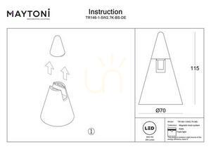 KEILA TR146-1-5W2.7K-BS-DE Busleuchte Maytoni small 7