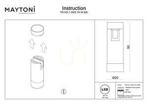 SKIM TR145-1-3W2.7K-W-BS-DE Busleuchte Maytoni small 7