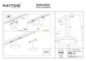 PLATO TR131-2-15W3K-B Stromschienenstrahler Maytoni small 7