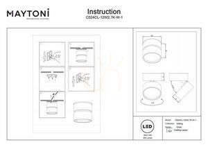 Plafond ONDA C024CL-12W2.7K-W-1 Maytoni small 7