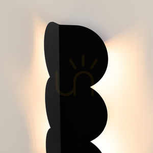 BISCUIT Wandleuchte schwarz small 3