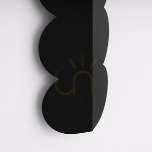 BISCUIT Wandleuchte schwarz small 5