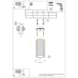 Plafond IVAR olivgrün LED 3000K small 2