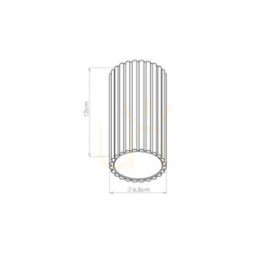 Plafond IVAR mocca LED 4000K small 1