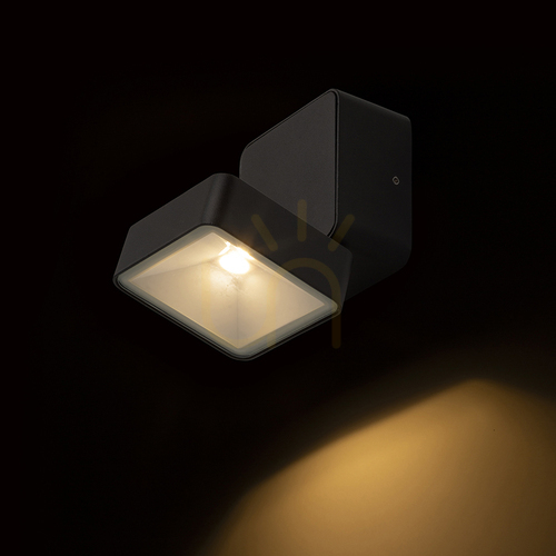 Prüfen Rendl FLAVIO SQ R14592 Außenstrahler schwarz LED 6 W 3000 K IP54