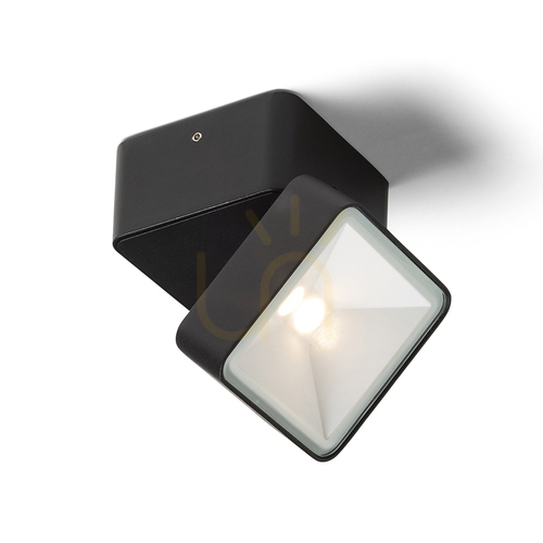 Prüfen Rendl FLAVIO SQ R14592 Außenstrahler schwarz LED 6 W 3000 K IP54