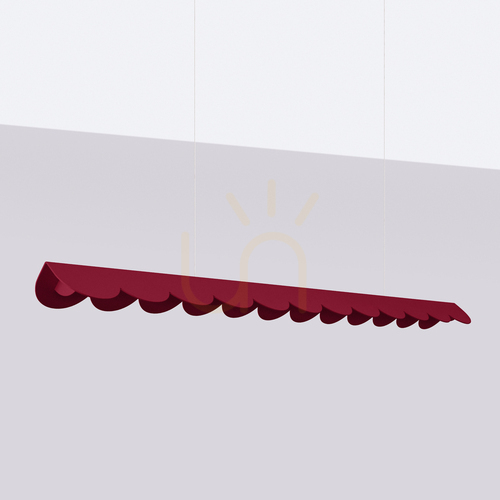 Prüfen BISCUIT burgunderrote LED 3000K Pendelleuchte