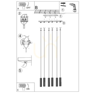 IVAR 6L schwarz LED 4000K Pendelleuchte small 2